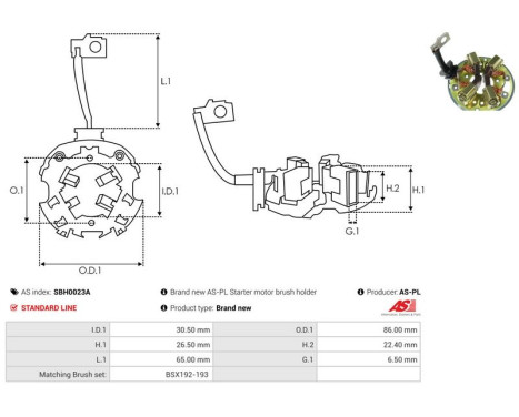 Holder, carbon brush, Image 2