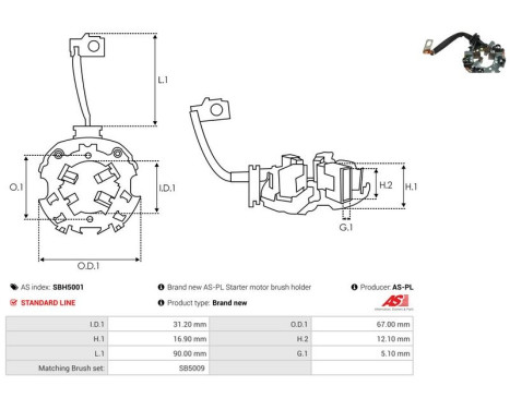 Holder, carbon brush, Image 2