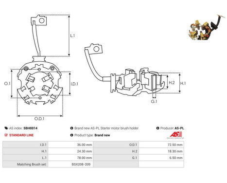 Holder, carbon brush, Image 2