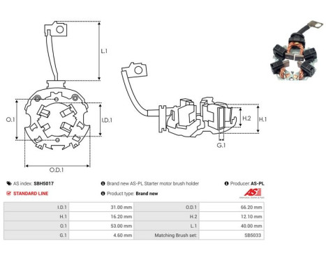 Holder, carbon brush, Image 2
