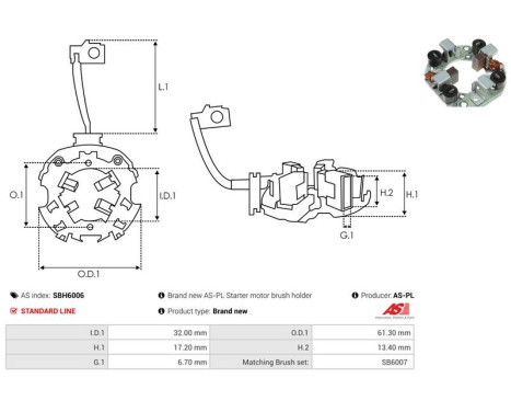 Holder, carbon brush, Image 2
