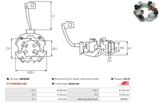 Holder, carbon brush, Image 2