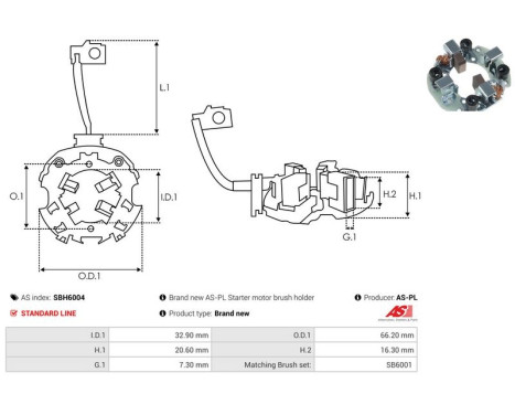 Holder, carbon brush, Image 2