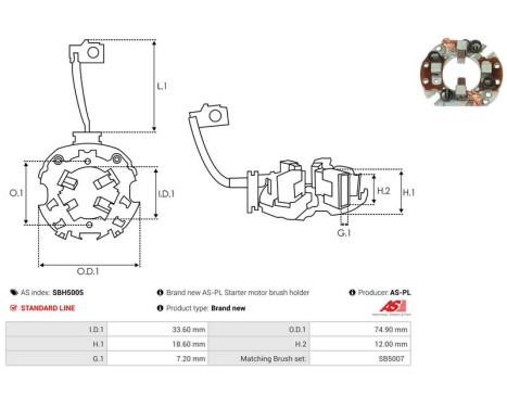 Holder, carbon brush, Image 2
