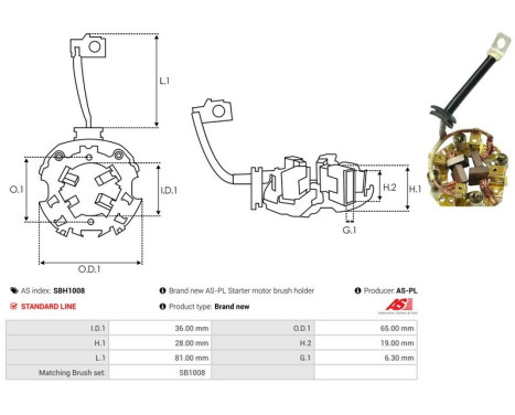 Holder, carbon brush, Image 2
