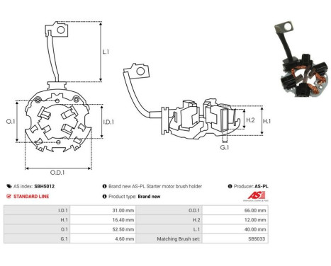Holder, carbon brush, Image 2