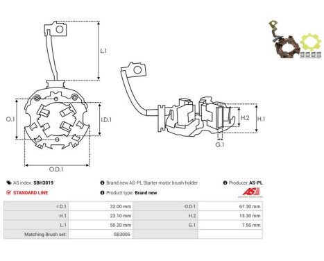 Holder, carbon brush, Image 2