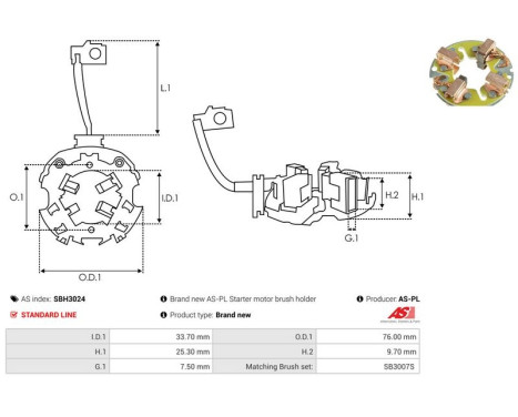 Holder, carbon brush, Image 2