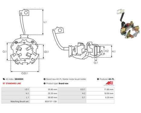 Holder, carbon brush, Image 2