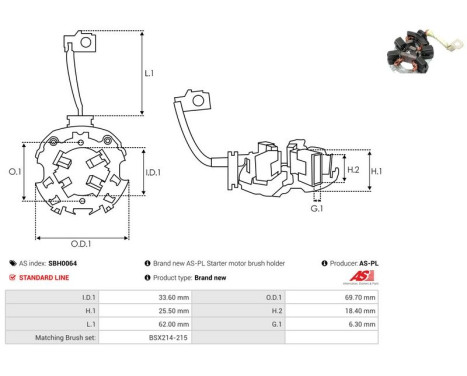 Holder, carbon brush, Image 2