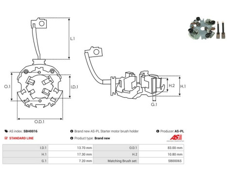 Holder, carbon brush, Image 2