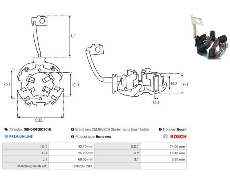 Holder, carbon brush, Image 2