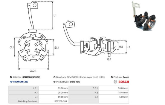Holder, carbon brush, Image 2