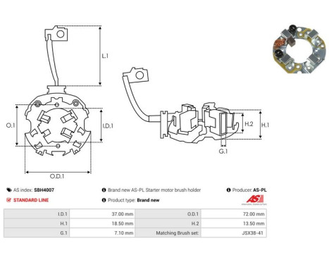 Holder, carbon brush, Image 2