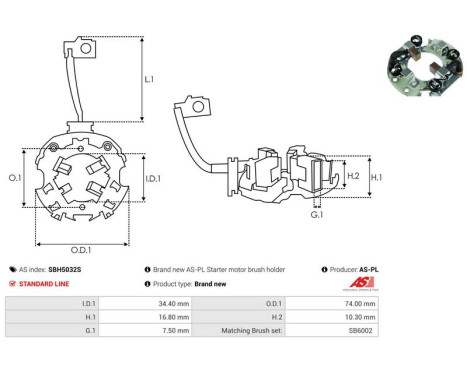 Holder, carbon brush, Image 2