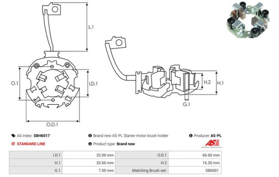 Holder, carbon brush, Image 2