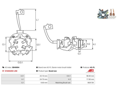 Holder, carbon brush, Image 2