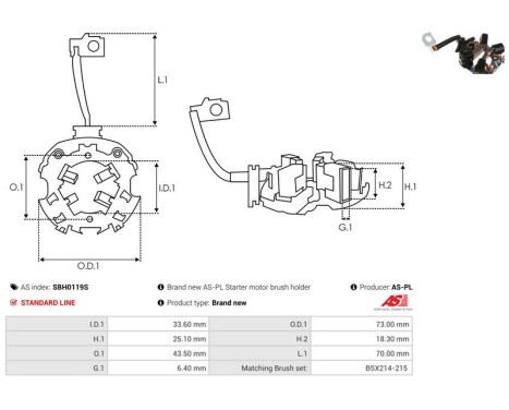 Holder, carbon brush, Image 2