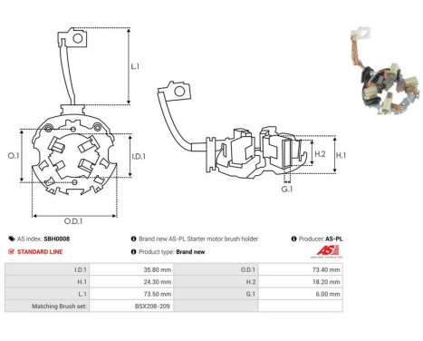 Holder, carbon brush, Image 2