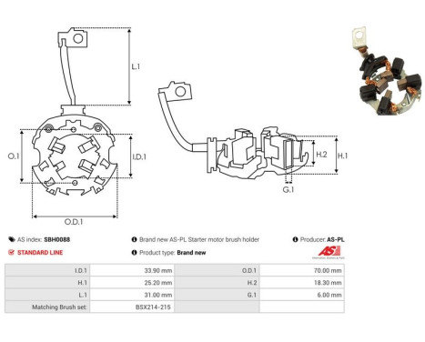 Holder, carbon brush, Image 2