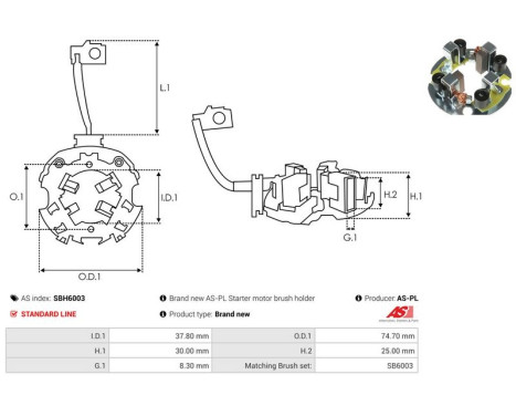 Holder, carbon brush, Image 2