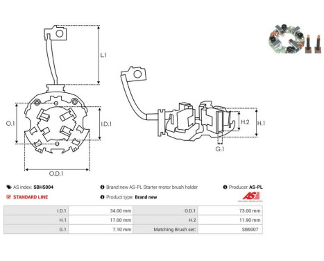 Holder, carbon brush, Image 2