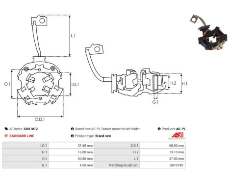 Holder, carbon brush, Image 2