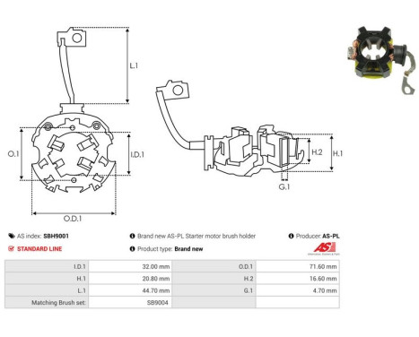 Holder, carbon brush, Image 2