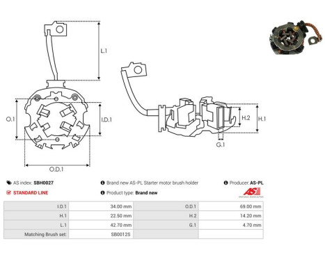 Holder, carbon brush, Image 2