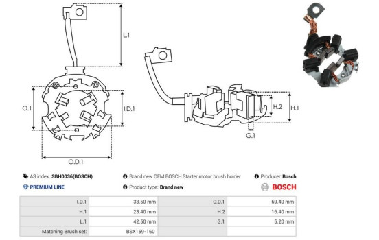 Holder, carbon brush, Image 2