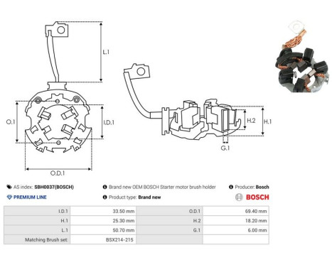 Holder, carbon brush, Image 2