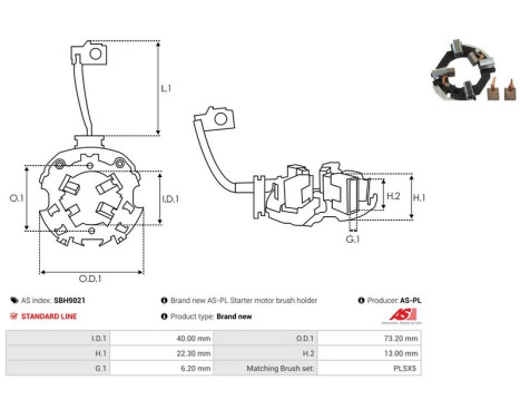 Holder, carbon brush, Image 2