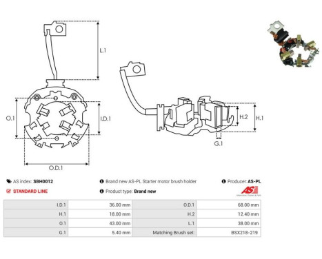Holder, carbon brush, Image 2