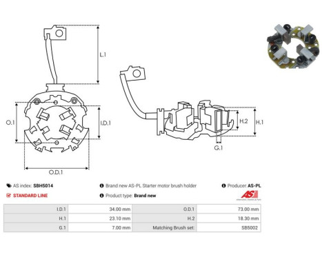 Holder, carbon brush, Image 2
