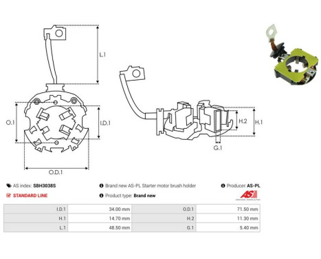 Holder, carbon brush, Image 2