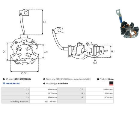 Holder, carbon brush, Image 2