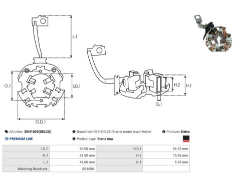 Holder, carbon brush, Image 2