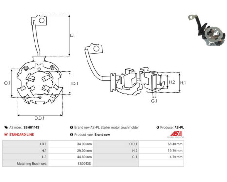 Holder, carbon brush, Image 2