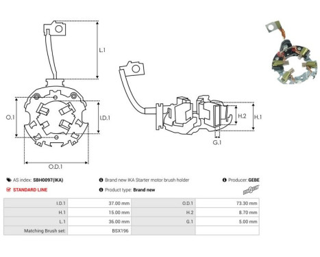 Holder, carbon brush, Image 2