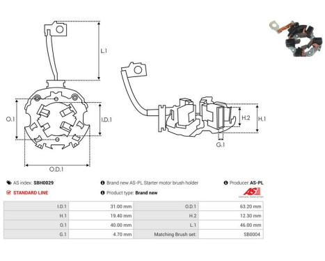 Holder, carbon brush, Image 2