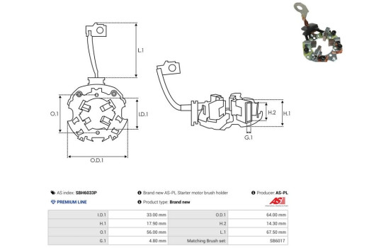 Holder, carbon brush, Image 2