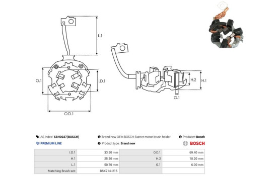 Holder, carbon brush, Image 2