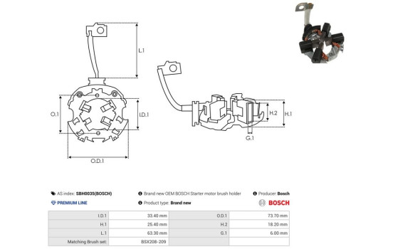 Holder, carbon brush, Image 2