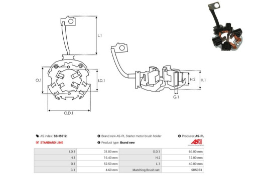 Holder, carbon brush, Image 2