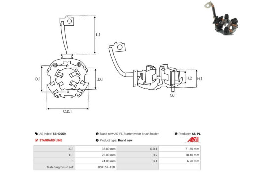 Holder, carbon brush, Image 2