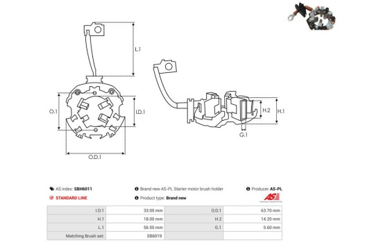 Holder, carbon brush, Image 2