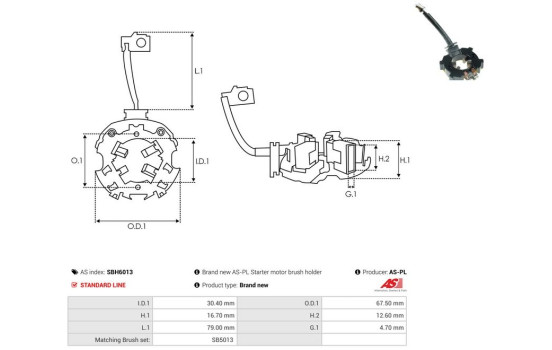 Holder, carbon brush, Image 2