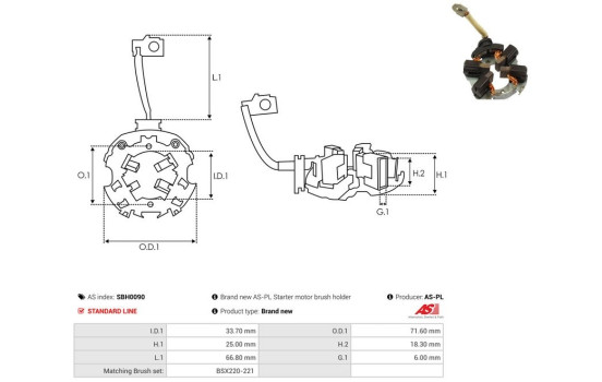 Holder, carbon brush, Image 2