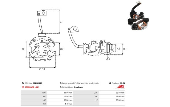 Holder, carbon brush, Image 2