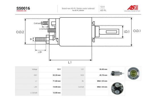 Magnetic switch, starter motor, Image 4